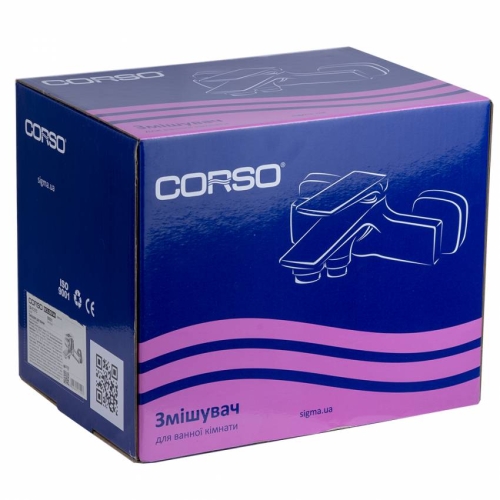 Змішувач BOLSENA Ø35 для ванної литої CORSO (CB-1C137C) (9614200)