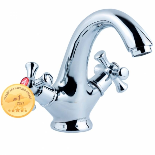 Змішувач PL 1/2" для раковини литої на шпильці AQUATICA (PL-2A155C)