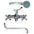 Змішувач PL 1/2" для ванни гуска вигнутий дивертор AQUATICA (PL-5C455C)